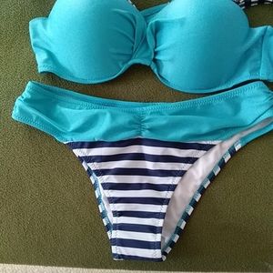 Blue with Stripes Swimsuit